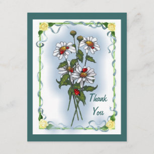 Marguerites, coccinelles : Merci : Art de la natur