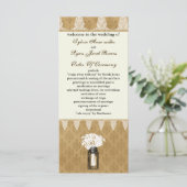 marguerites en bocal mason, programme de mariage b (Debout devant)