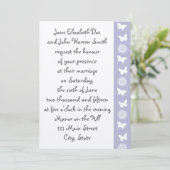 Marguerites et papillons dans Lavender Invitation (Debout devant)