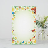 Marguerites et papillons Papeterie florale (Debout devant)