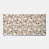 Marguerites et points - Taupe, noir et blanc (Recto)