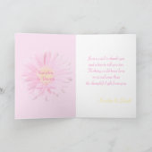 Marguerites Gerbera roses sur carte blanche de rem (Intérieur)