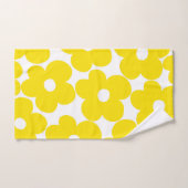 Marguerites Jaunes Rétro Neon #1 #décoration #art (Serviette à main)
