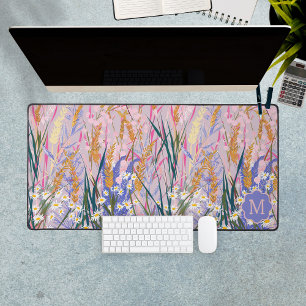 Marguerites Lavande Monogramme Floral Personnalisé