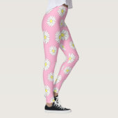 Marguerites roses et blanches Leggings femmes (Droite)