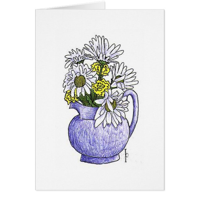 Marguerites - stylo et encre (Devant)