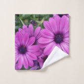Marguerites violettes (Gant de toilette)
