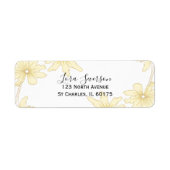 Margueurs blancs pâles Étiquettes d'adresse de ret (Devant)