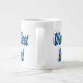 Mari à demi-texte bleu mer tasse de café géant (Dos)