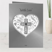 Mari de la carte religieuse du 25e anniversaire du (Dos)