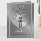 Mari de la carte religieuse du 25e anniversaire du (Devant)