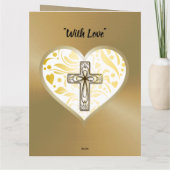 Mari de la carte religieuse du 50e anniversaire d' (Dos)