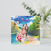 Mari de l'âme Romantique Valentine Carte photo (Debout devant)