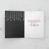 Mari de Noël dans la carte des flocons de neige (Intérieur)