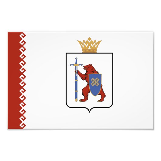 Mari El Flag Foto Afdruk (Voorkant)