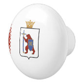 Mari El Flag Keramische Knop (Rechts)