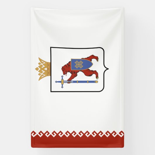 Mari El Flag Spandoek (Verticaal)