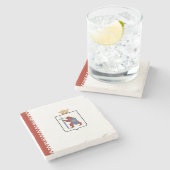 Mari El Flag Stenen Onderzetter (Zijkant)