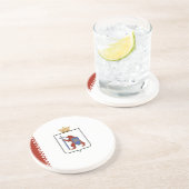 Mari El Flag Zandsteen Onderzetter (Zijkant)