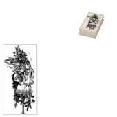 Mari Lwyd kunststempel van Grim Rubberstempel (Gestempeld)