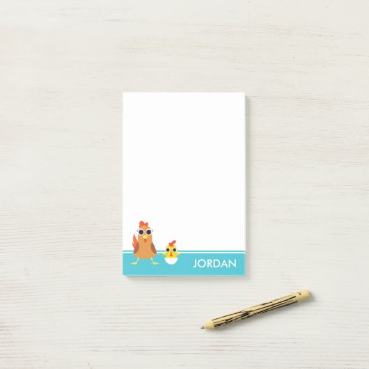 Maria & Bandit the Chickens Post-it® Notes (Op bureau)