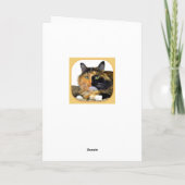 Maria Calico Kitten Bonne carte d'anniversaire (Dos)