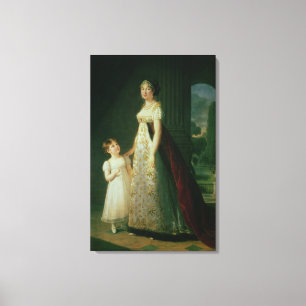 Maria Carolina Bonaparte, koningin van Napels Canvas Afdruk