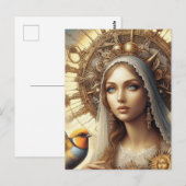 Maria en de vogel briefkaart (Voorkant / Achterkant)