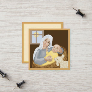 Maria en Jezus Contactkaartje