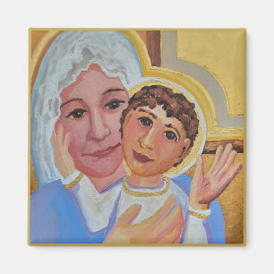 Maria en kind Jezus Magneet