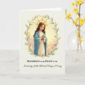 Maria-Geboorte hoogfeest Kaart (Gele Bloem)