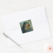 Maria-Hemelvaart Vierkante Sticker (Envelop)