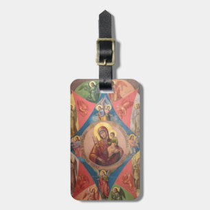 Maria, Jezus en engelen Bagagelabel