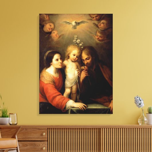 Maria, Jezus en Jozef Canvas Afdruk (Insitu (Woonkamer))