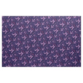 Maria lettre m monogramme tissu de fleurs de coeur (Fat Quarter)