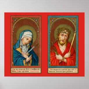 Maria, Mater Dolorosa & Jezus, Ecce Homo Poster