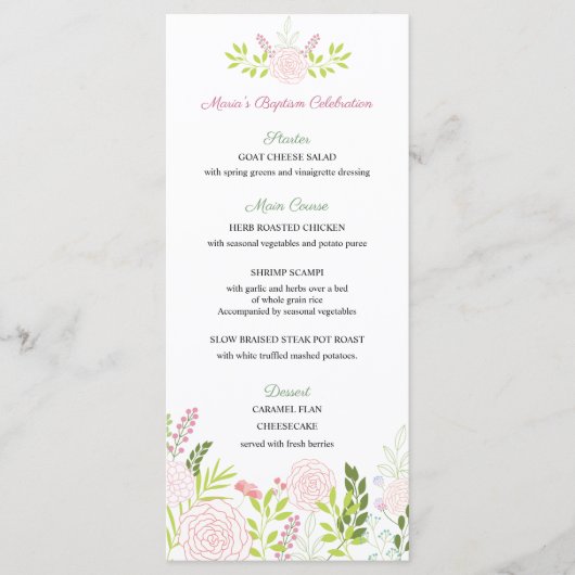 Maria Menu (Voorkant)