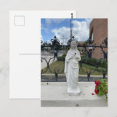 Maria met hart bloemblad briefkaart (Voorkant / Achterkant)