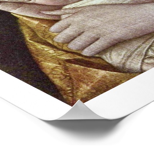 Maria met het slapende kind van Andrea Mantegna Poster (Hoek)