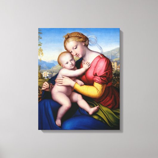 Maria met kind canvas afdruk (Voorkant)