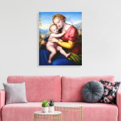 Maria met kind canvas afdruk (Insitu (Woonkamer))