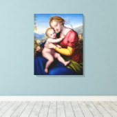 Maria met kind canvas afdruk (Insitu (Houten vloer))