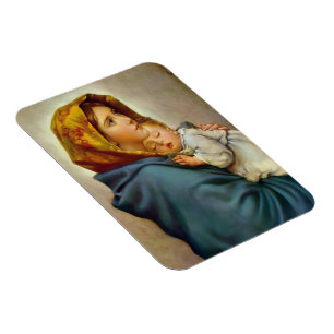 Maria met kind Roberto Ferruzzi Madonnina Maria Magneet