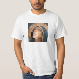 Maria met mes t-shirt