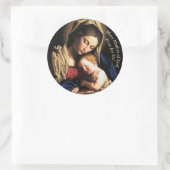 Maria Moeder Gods Ronde Sticker (Tas)