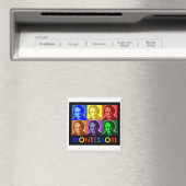 Maria Montessori Magnet de pop-art (In Situ (Lave-vaisselle))