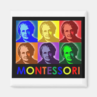 Maria Montessori Magnet de pop-art