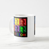 Maria Montessori Pop-Art Mok (Voorkant links)