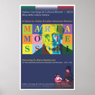 Maria Montessori Poster