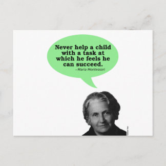 Maria Montessori Quote Briefkaart